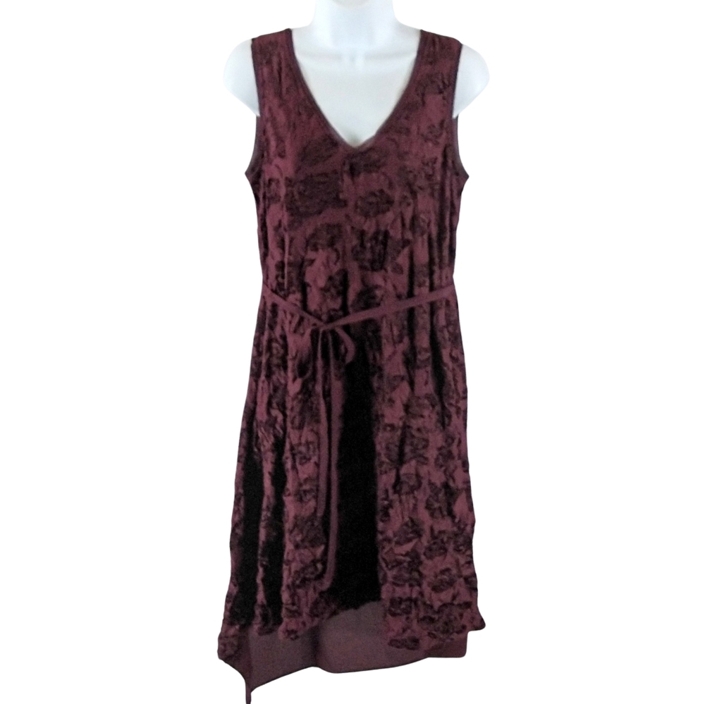 Simply Vera Vera Wang high low asymmetrical hem plum colored dress